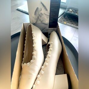Ivory Wedding shoes size 8